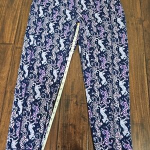 lilly pulitzer luxletic legging Weekender High Rise  On The Cat Walk Print Sz XL